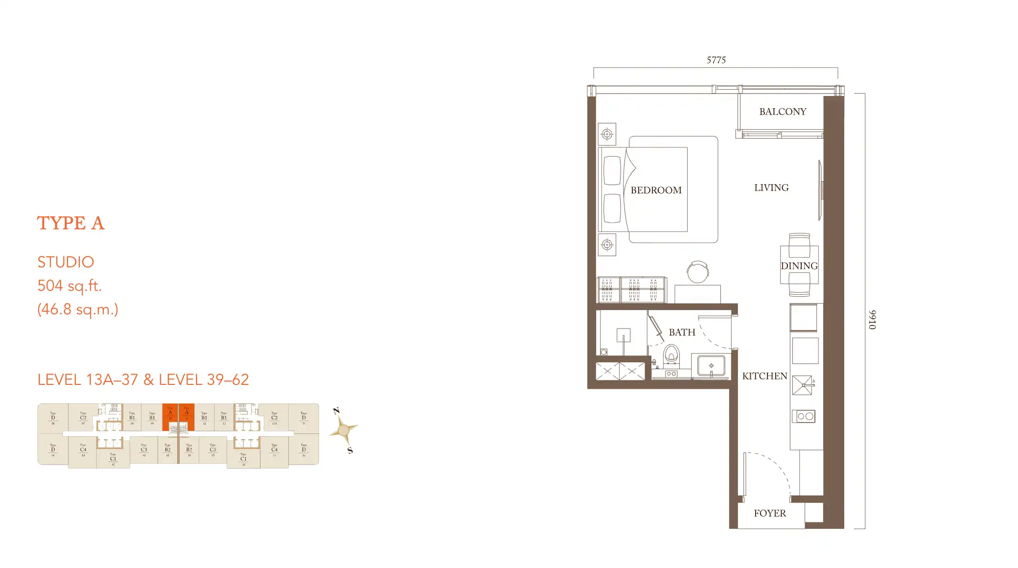 Pavilion Square layout Type A