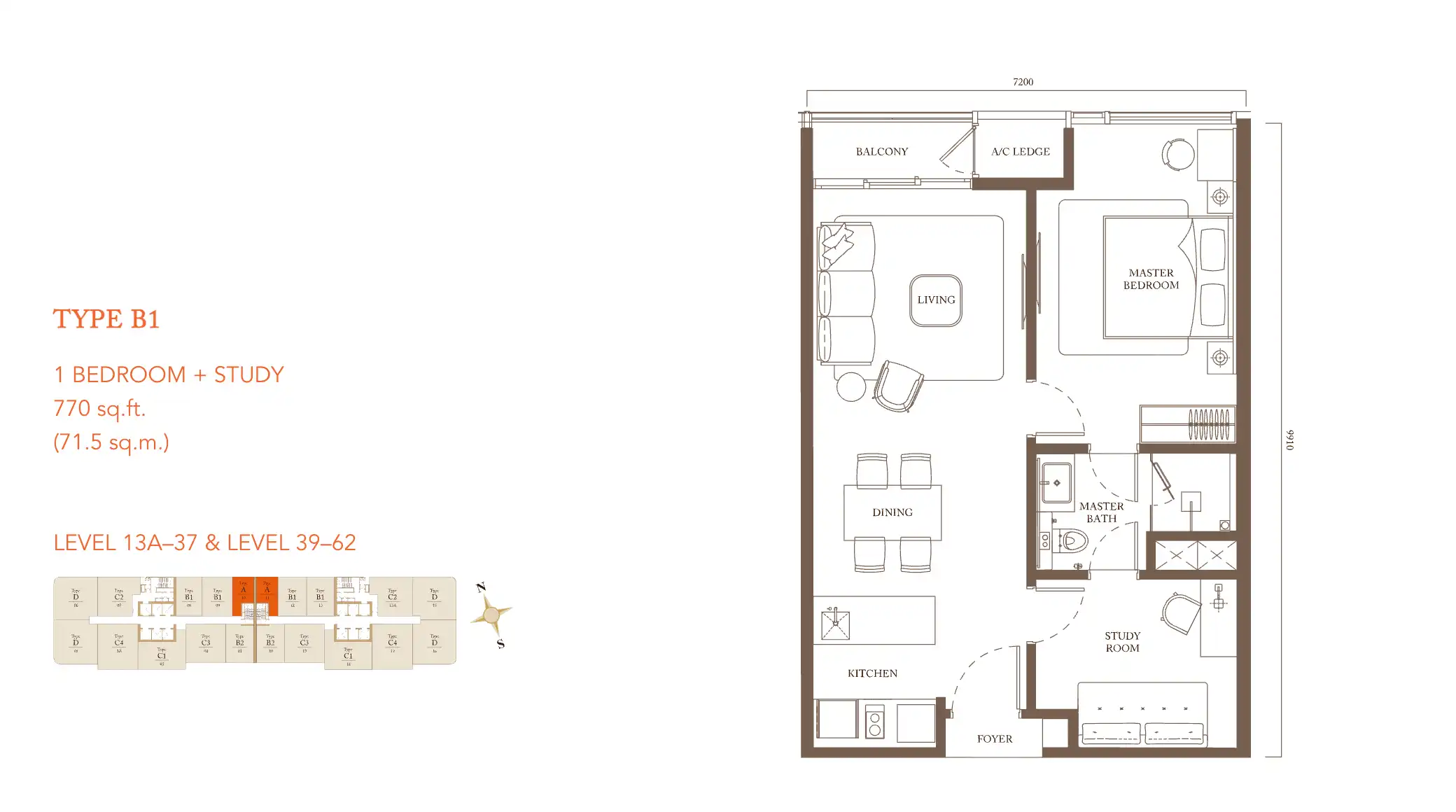 Pavilion Square layout Type B1