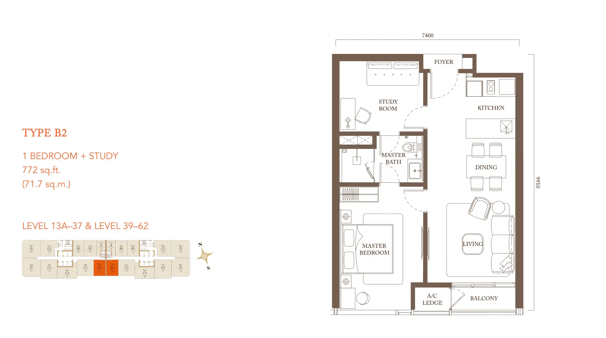 Pavilion Square layout Type B2