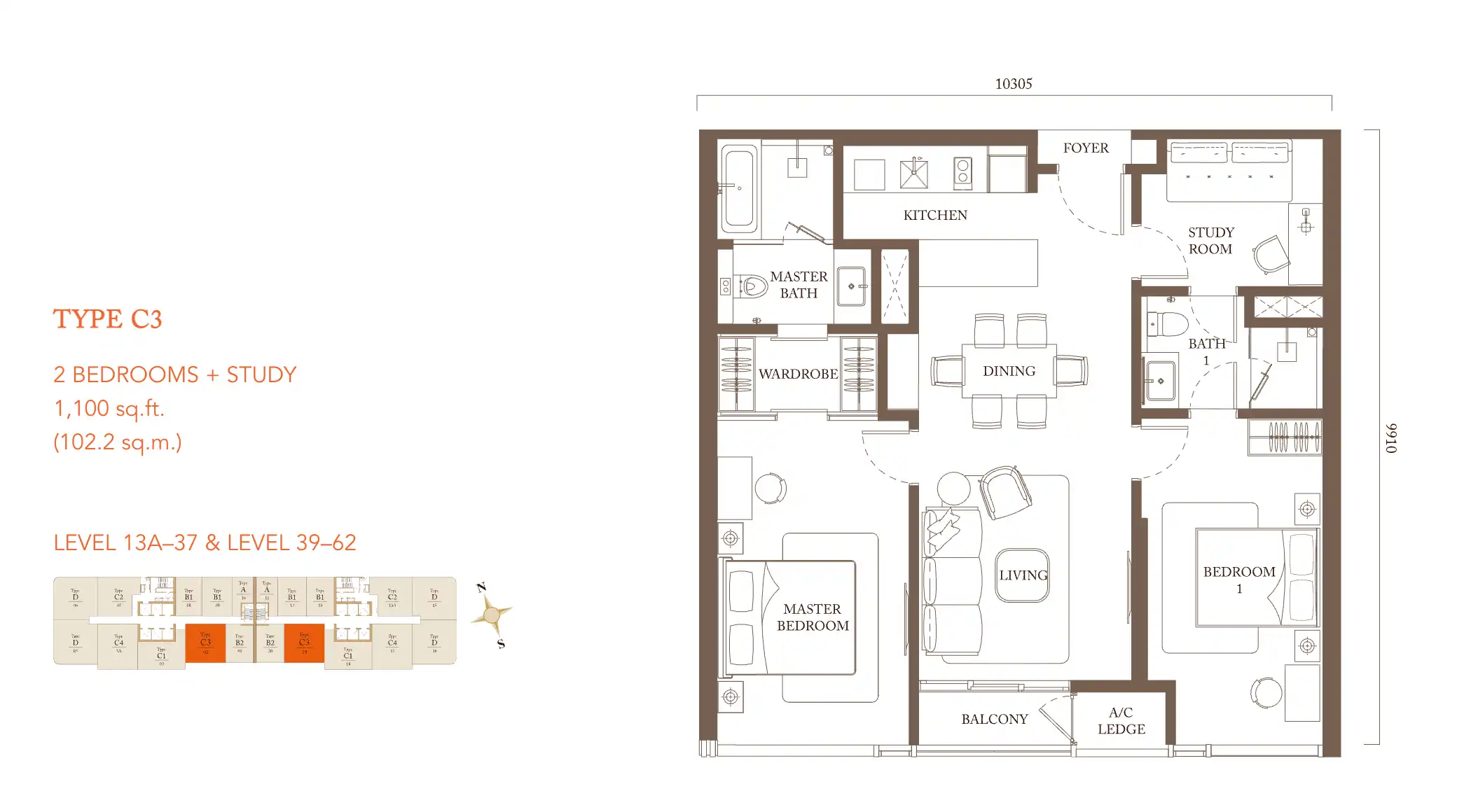 Pavilion Square layout Type C3