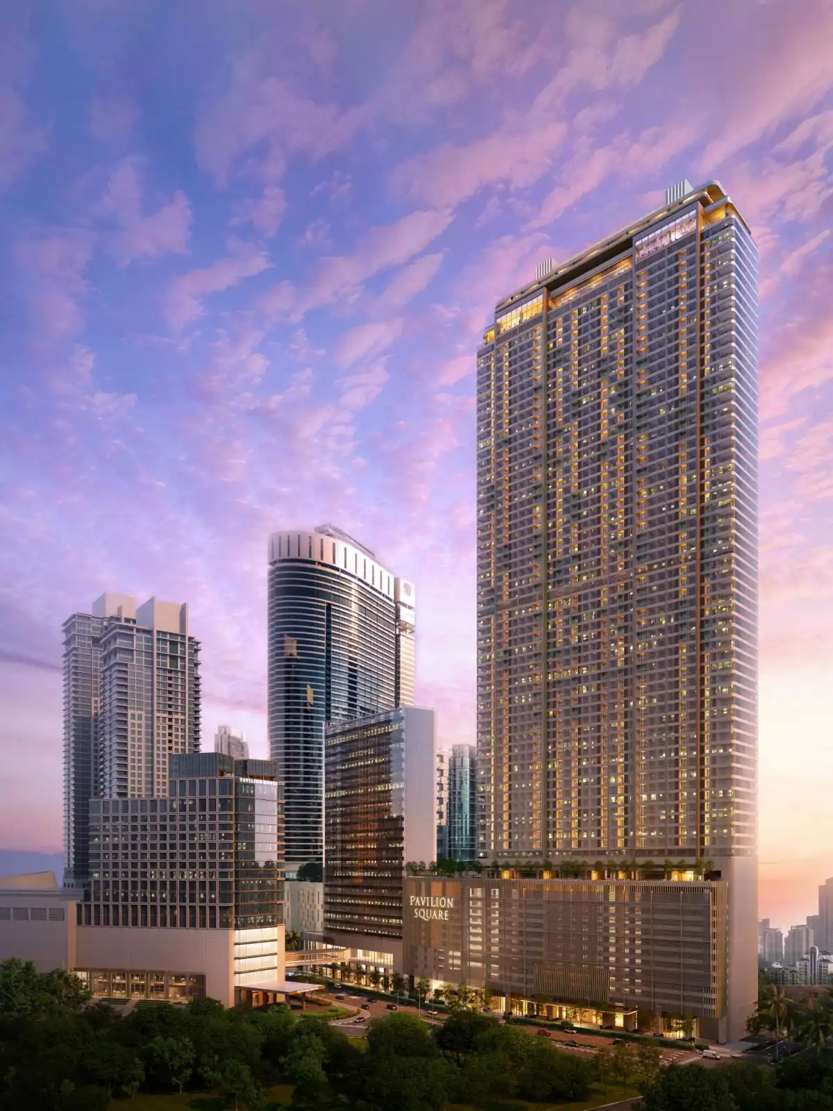 pavilion square residential facade
